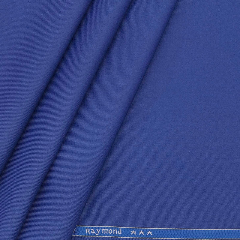 Trouser Fabric Raymond Polyester Viscose Plain Color Royal Blue