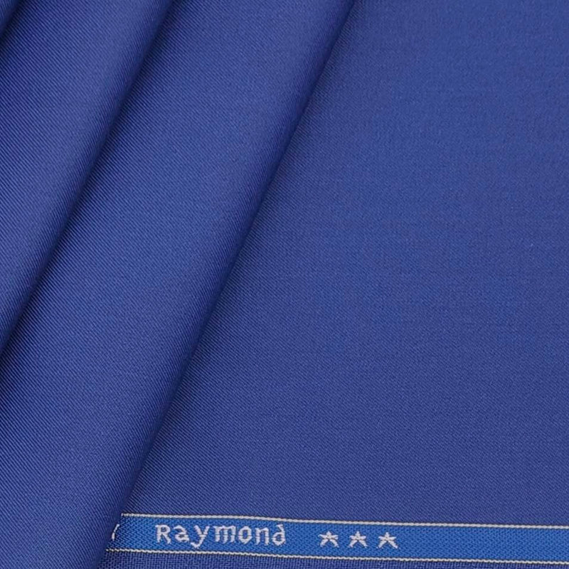 Trouser Fabric Raymond Polyester Viscose Plain Color Royal Blue