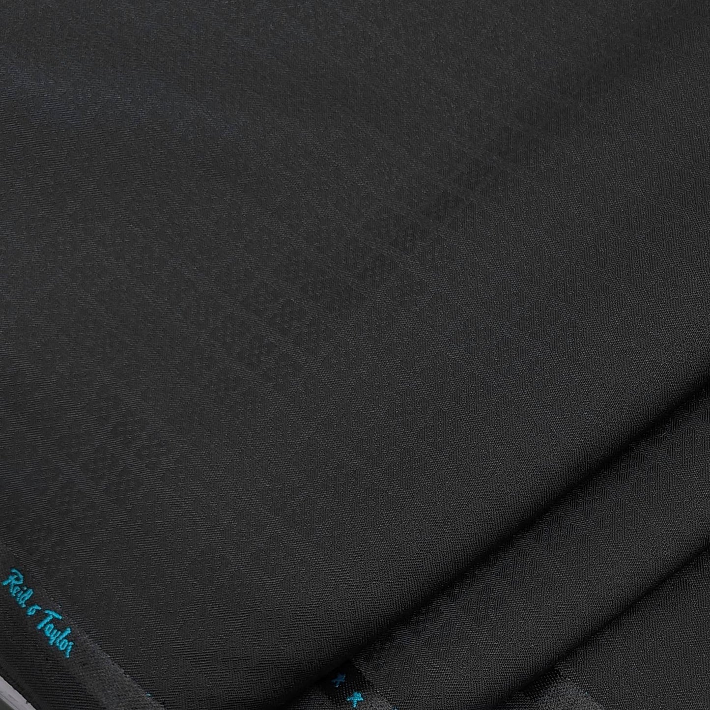 Trouser Fabric Reid & Taylor Polyester Viscose Jacquard Color Black