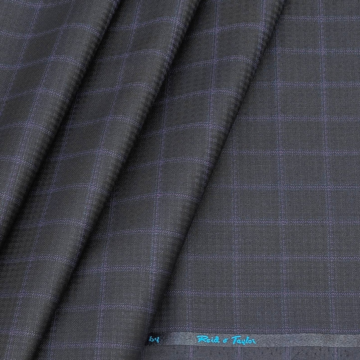 Trouser Fabric Reid & Taylor Polyester Viscose Check Color Black