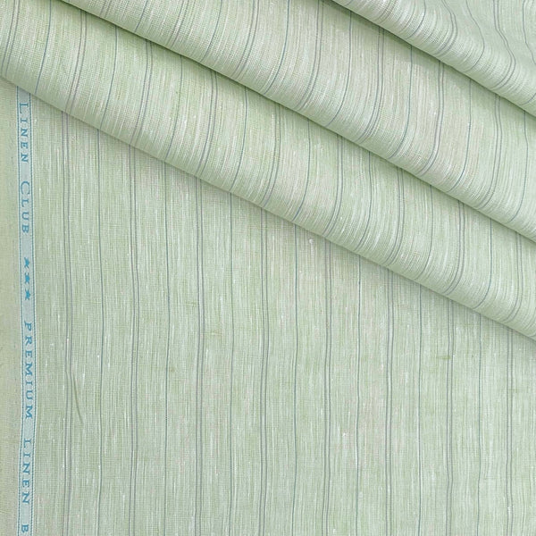 Shirt Fabric Linen Club Linen Blended Lining Colour Pistachio Green