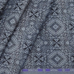 Shirt Fabric Soktas Giza Cotton Jacquard Colour Blackish Grey