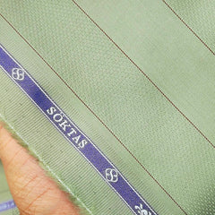 Shirt Fabric Soktas Giza Cotton Jacquard Patta Colour Green