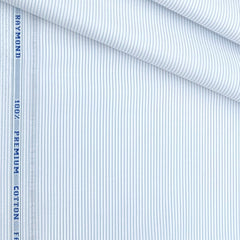 Shirt Fabric Raymond Premium 100% Cotton Pin Lining Colour Grey