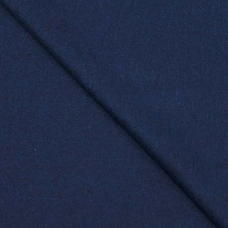 Blazer Fabric OCM fine count 100% Wool Plain Tweed Colour Dark Blue