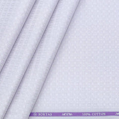 Shirt Fabric Soktas Giza Cotton Jacquard Dobby Colour Light Lavender