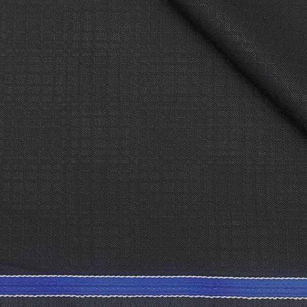 Trouser Fabric Raymond Fine Count PolyViscose Jacquard Color Black