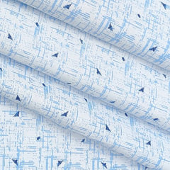 Shirt Fabric Raymond Blended Printed Colour Light Blue