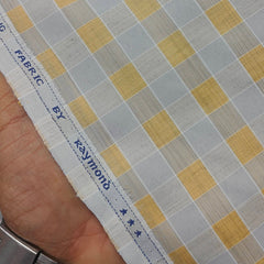 Shirt Fabric Raymond Blended Check Colour Golden n Grey