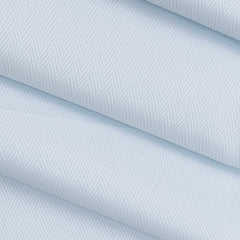 Shirt Fabric ManTire Poly Cotton Wrinkle Free Zigzag Colour Light Blue