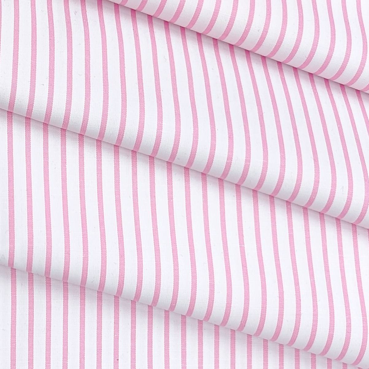 Shirt Fabric ManTire Poly Cotton Wrinkle Free Formal Lining Colour Pink