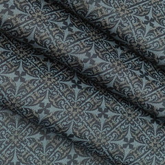 Shirt Fabric ManTire Giza Cotton Printed Colour Dark Grey