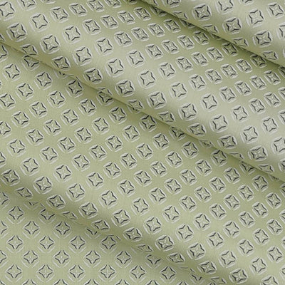 Shirt Fabric ManTire Giza Cotton Printed Colour Lizard Green
