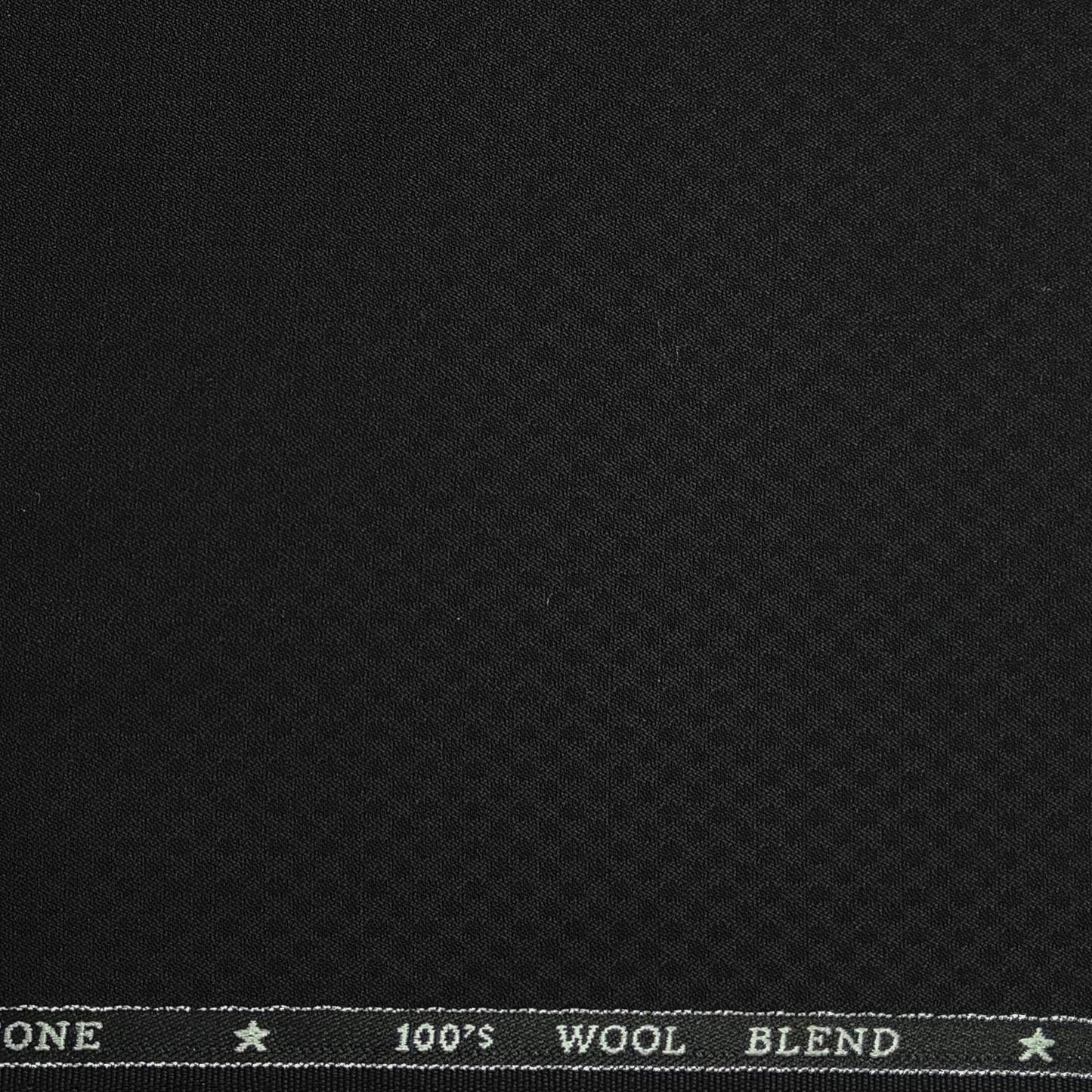 Suit Fabric OCM 100s Wool Blended Dotted Color Black