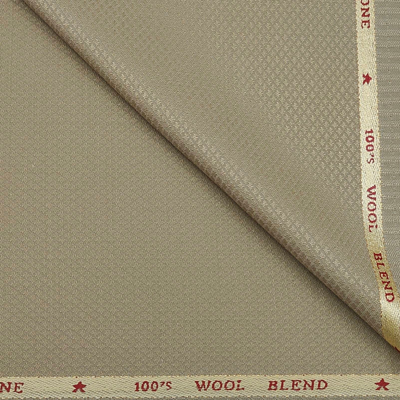 Trouser Fabric OCM 100s Wool Blended Dotted Colour Camel
