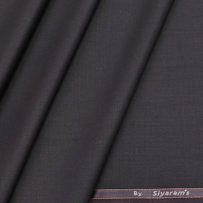 Trouser Fabric Siyaram PV Textured Colour Wine Brown