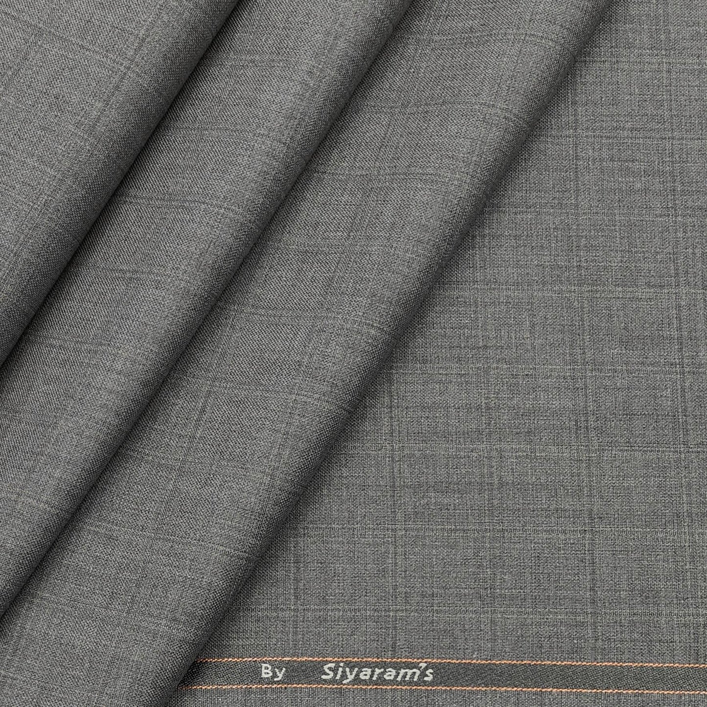 Trouser Fabric Siyaram PV Mild Check Colour Ash Grey