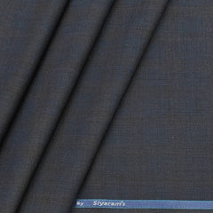 Trouser Fabric Siyaram PV Mild Broad Check Colour Bluish Grey