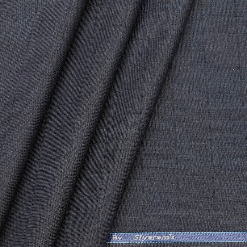 Trouser Fabric Siyaram PV Mild Check Colour Alaska Grey