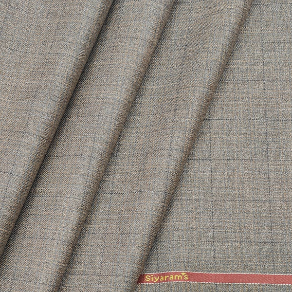 Trouser Fabric Siyaram PV Self Thick Colour Rusty Brown