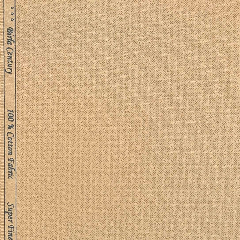 Trouser Fabric Birla Century Pure Cotton Printed Color Camel