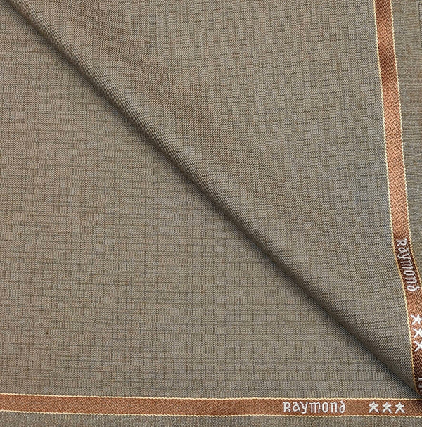Trouser Fabric Raymond PV Self Check Color Cider Brown