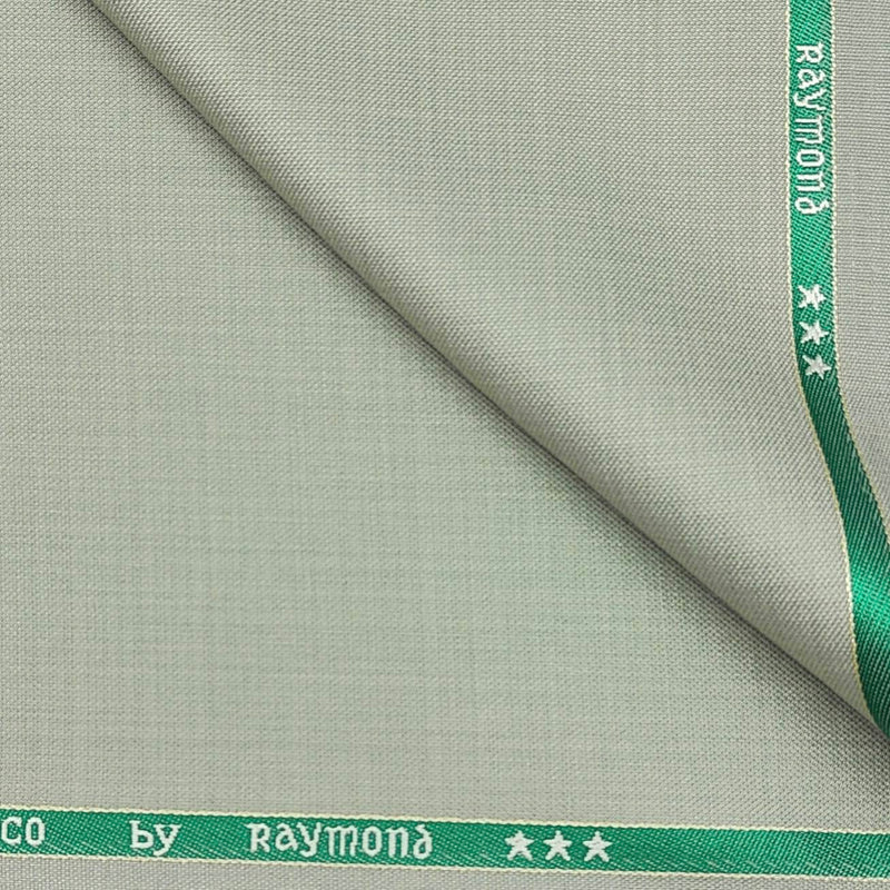 Trouser Fabric Raymond PV Self Texture Color Tea Green