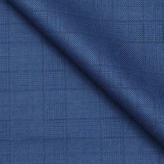 Trouser Fabric Raymond PV Check Color Parsian Blue