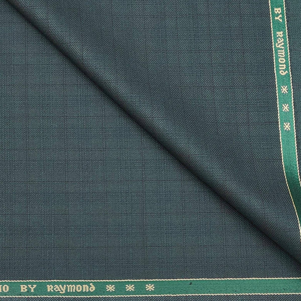 Trouser Fabric Raymond PV Check Color Leaf Green