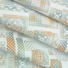 Shirt Fabric Raymond Blended Printed Colour Rusty Green
