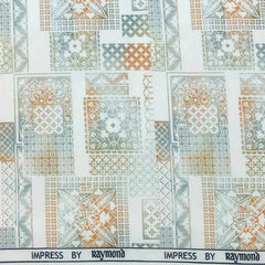 Shirt Fabric Raymond Blended Printed Colour Rusty Green