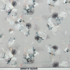 Shirt Fabric Raymond Polished Cotton Digital Printed Colour Grey