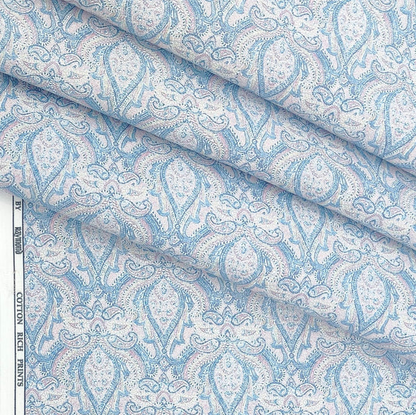 Shirt Fabric Raymond Blended Digital Printed Colour Powder Blue