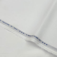 Shirt n Kurta Fabric Arvind Stiff 100s Lawn Pure Cotton Plain White