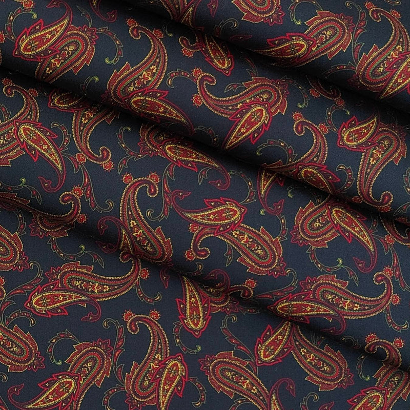 Shirt Fabric Raymond Giza Cotton Digital Printed Colour Black N Golden