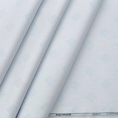Shirt Fabric Raymond Premium 100% Cotton Jacquard Colour Water Blue