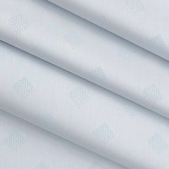 Shirt Fabric Raymond Premium 100% Cotton Jacquard Colour Water Blue