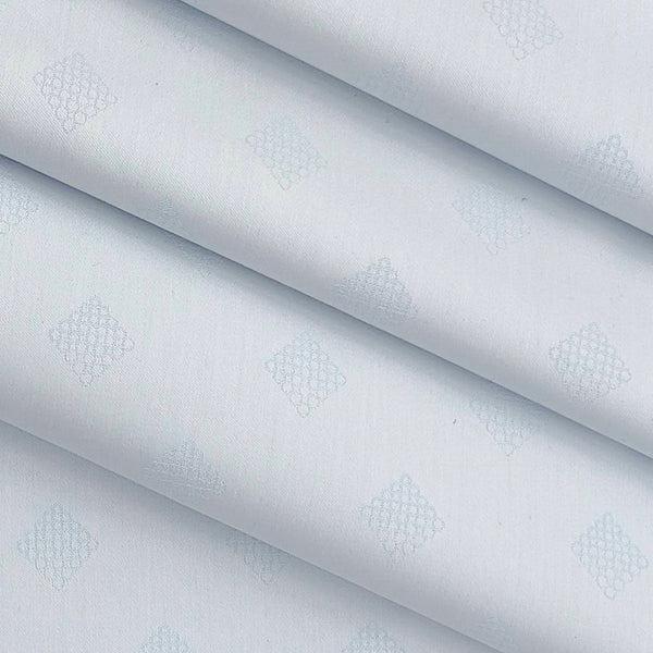 Shirt Fabric Raymond Premium 100% Cotton Jacquard Colour Water Blue
