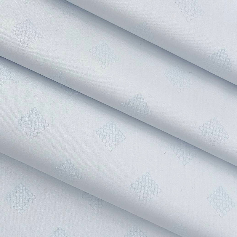 Shirt Fabric Raymond Premium 100% Cotton Jacquard Colour Water Blue
