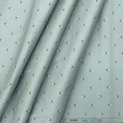 Shirt Fabric Raymond Premium 100% Cotton Printed Colour Viridian Green