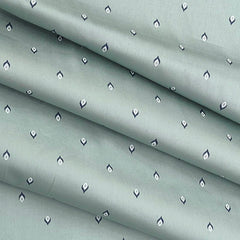 Shirt Fabric Raymond Premium 100% Cotton Printed Colour Viridian Green