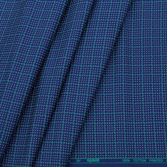 Shirt Fabric Raymond Premium 100% Cotton Printed Colour Dark Blue