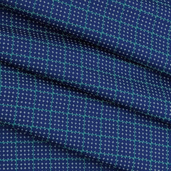 Shirt Fabric Raymond Premium 100% Cotton Printed Colour Dark Blue