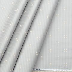 Shirt Fabric Raymond Premium 100% Cotton Jacquard Colour Rusty Brown