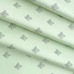 Shirt Fabric Arvind Giza Cotton Printed Colour Hill Green