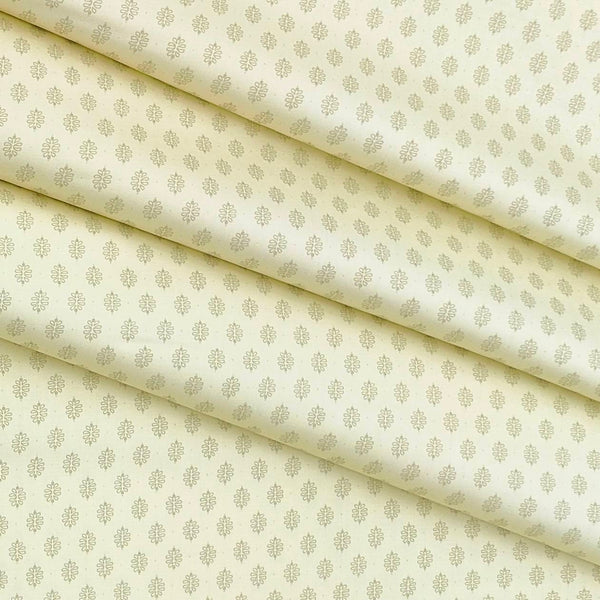 Shirt Fabric Arvind Giza Cotton Printed Colour Light Yellow