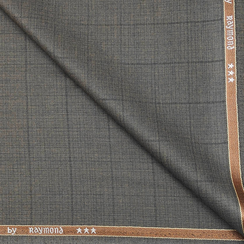 Trouser Fabric Raymond PV Check Color Cedar Brown