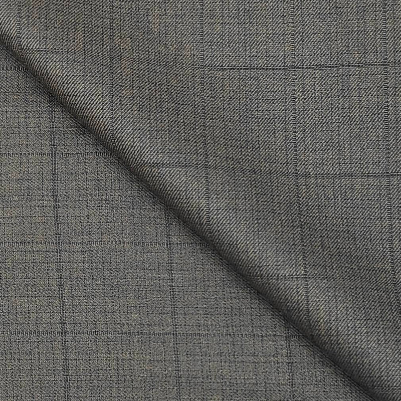 Trouser Fabric Raymond PV Check Color Cedar Brown