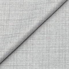 Trouser Fabric Raymond Polyester Viscose Check Color Silver Grey