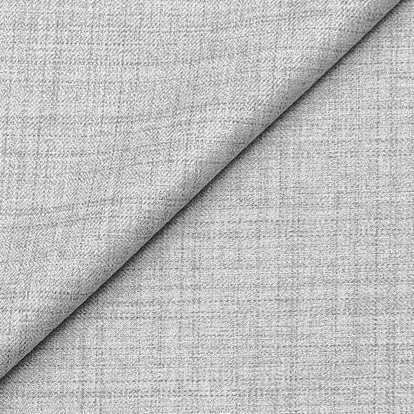 Trouser Fabric Raymond Polyester Viscose Check Color Silver Grey